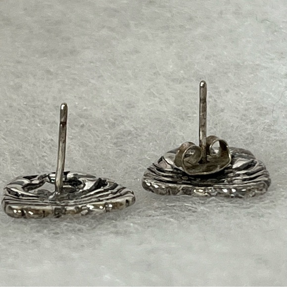 Sterling Silver Crab Post Earrings - Picture 7 of 7